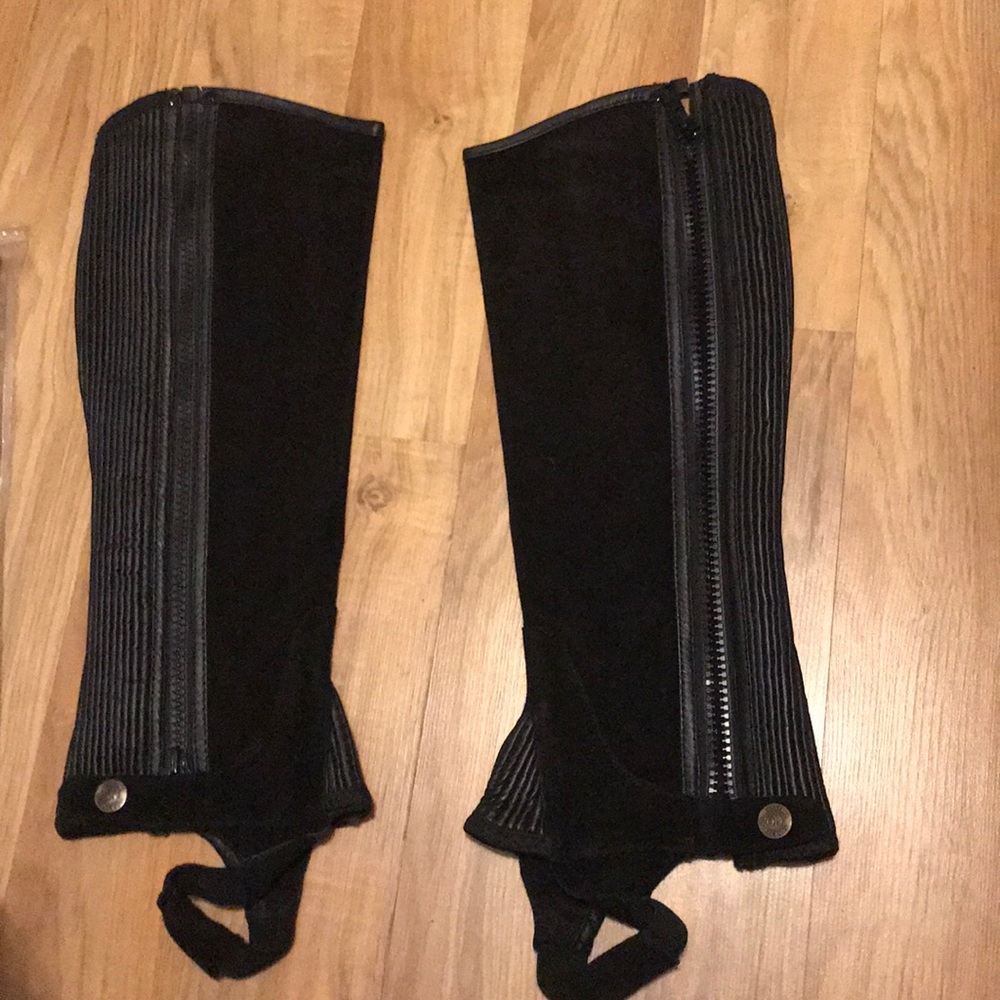 Black half chaps
